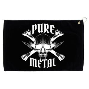 Pure Metal Skull Bone Grommeted Golf Towel