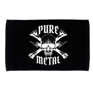 Pure Metal Skull Bone Microfiber Hand Towel