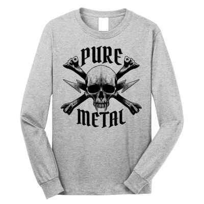 Pure Metal Skull Bone Long Sleeve Shirt