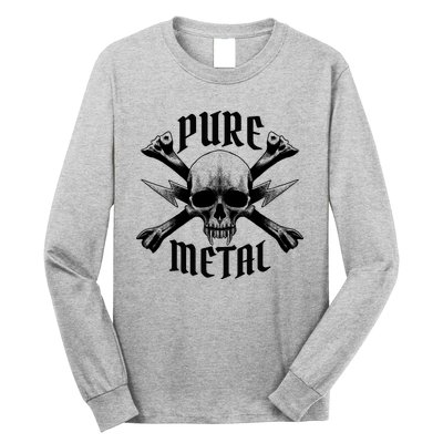 Pure Metal Skull Bone Long Sleeve Shirt