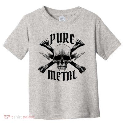 Pure Metal Skull Bone Toddler T-Shirt