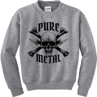 Pure Metal Skull Bone Kids Sweatshirt