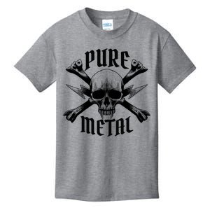 Pure Metal Skull Bone Kids T-Shirt