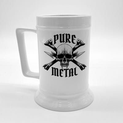 Pure Metal Skull Bone Beer Stein