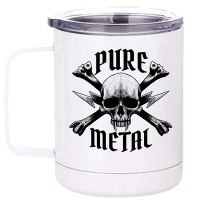 Pure Metal Skull Bone 12 oz Stainless Steel Tumbler Cup