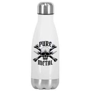 Pure Metal Skull Bone Stainless Steel Insulated Water Bottle