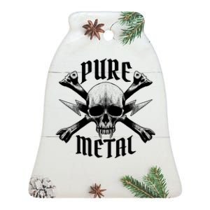 Pure Metal Skull Bone Ceramic Bell Ornament