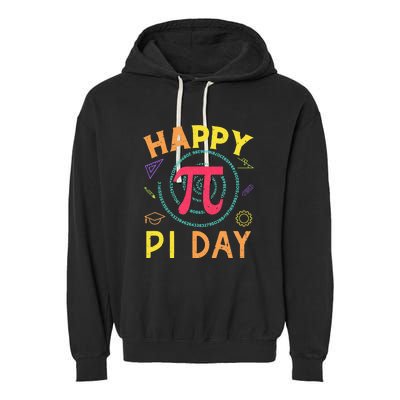 Pi Math Science STEM Gift 3.14 Pi Day Vintage Retro Garment-Dyed Fleece Hoodie