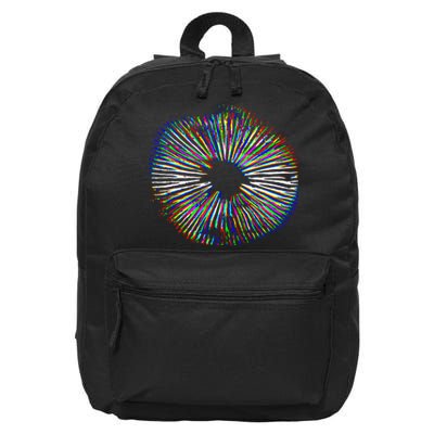 Psychedelic Mushroom Spore Mushroom Magic Present 16 in Basic Backpack