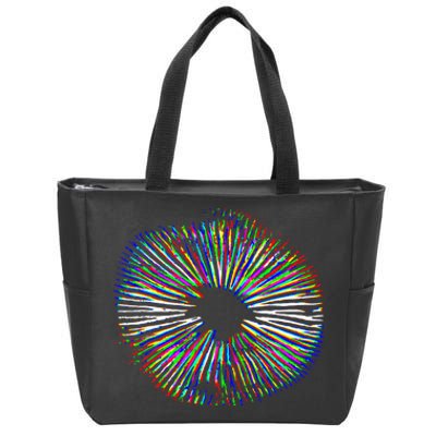 Psychedelic Mushroom Spore Mushroom Magic Present Zip Tote Bag