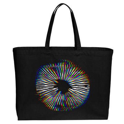 Psychedelic Mushroom Spore Mushroom Magic Present Cotton Canvas Jumbo Tote