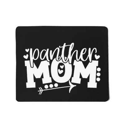 Panther Mom School Sports Fan Team Spirit Arrow Mousepad