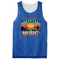 Play Me Some Country Music Vintage Retro Country Music Mesh Reversible Basketball Jersey Tank