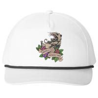 Possum Mentally Sick Physically Thick Snapback Five-Panel Rope Hat