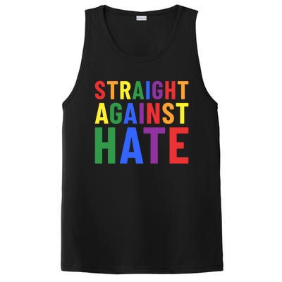 Pride Month Straight Against Hate Ally Gift PosiCharge Competitor Tank