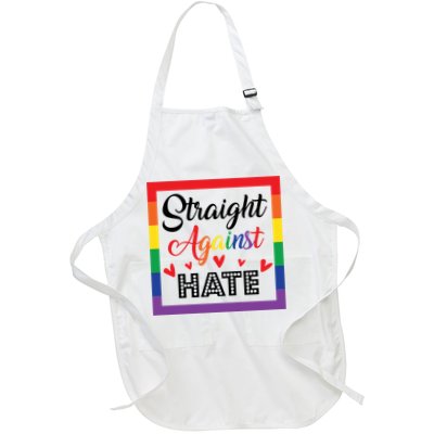 Pride Month Straight Against Hate Lgbt Gift Apron