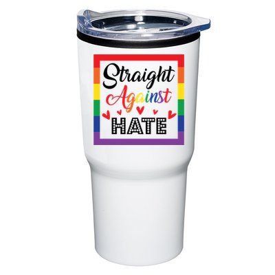 Pride Month Straight Against Hate Lgbt Gift Tumbler