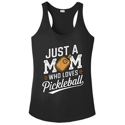 Pickleball Mom Sports Lover Paddle Mother Mama Ladies PosiCharge Competitor Racerback Tank