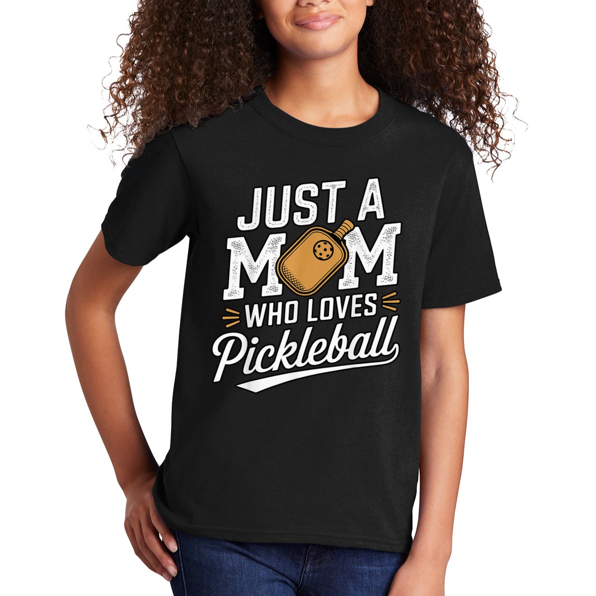 Pickleball Mom Sports Lover Paddle Mother Mama Kids T-Shirt