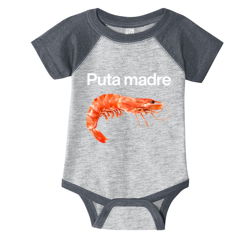 Puta Madre Shrimp Infant Baby Jersey Bodysuit