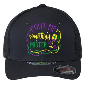 Pour Me Something Mister Mardi Gras Carnival Costume Gift Flexfit Unipanel Trucker Cap