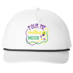 Pour Me Something Mister Mardi Gras Carnival Costume Gift Snapback Five-Panel Rope Hat