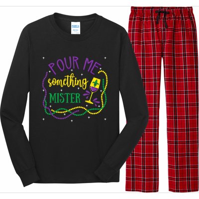 Pour Me Something Mister Mardi Gras Carnival Costume Gift Long Sleeve Pajama Set