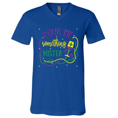 Pour Me Something Mister Mardi Gras Carnival Costume Gift V-Neck T-Shirt