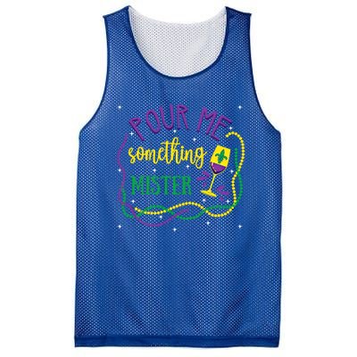 Pour Me Something Mister Mardi Gras Carnival Costume Gift Mesh Reversible Basketball Jersey Tank