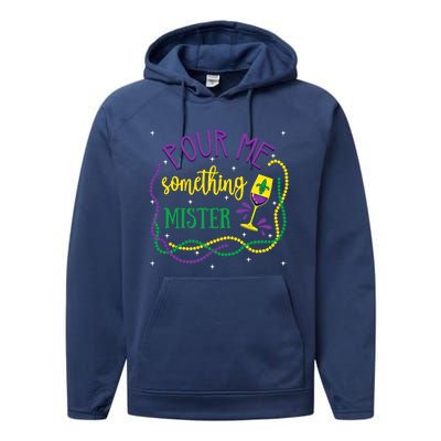 Pour Me Something Mister Mardi Gras Carnival Costume Gift Performance Fleece Hoodie