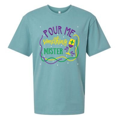 Pour Me Something Mister Mardi Gras Carnival Costume Gift Sueded Cloud Jersey T-Shirt