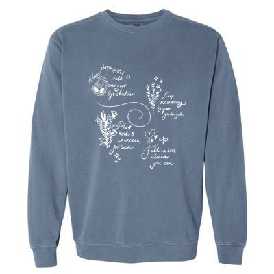 Practical Magic Spell Salt Rosemary Lavender Love Gift Garment-Dyed Sweatshirt