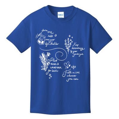 Practical Magic Spell Salt Rosemary Lavender Love Gift Kids T-Shirt