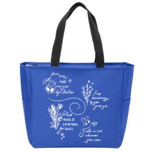 Practical Magic Spell Salt Rosemary Lavender Love Gift Zip Tote Bag