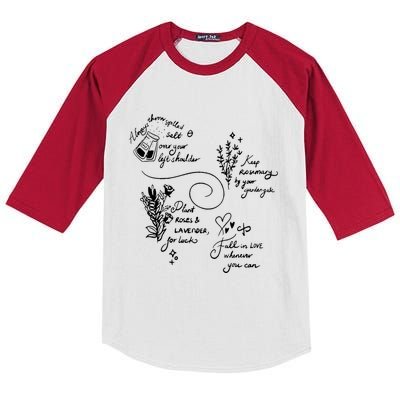 Practical Magic Spell Salt Rosemary Lavender Love Gift Kids Colorblock Raglan Jersey