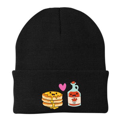 Pancakes Maple Syrup Food Pair Love Pancake With Maple Syrup Knit Cap Winter Beanie