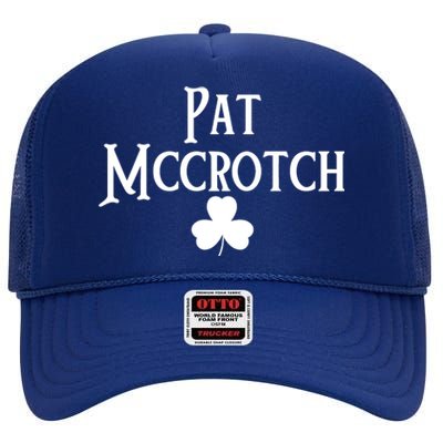 Pat Mccrotch St Patrick's Day High Crown Mesh Back Trucker Hat