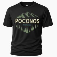 Pocono Mountains Souvenir Poconos Pennsylvania Cooling Performance Crew T-Shirt