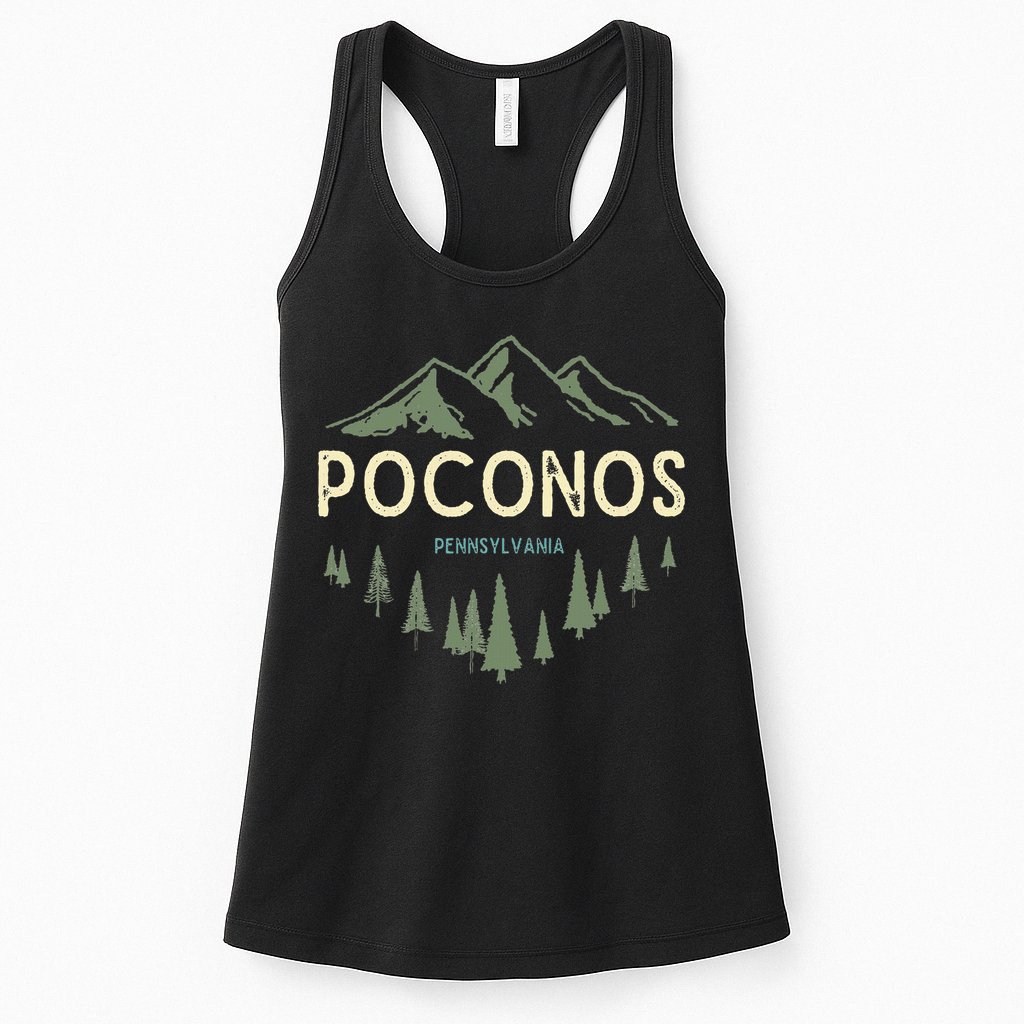 Pocono Mountains Souvenir Poconos Pennsylvania Womens Tank Top