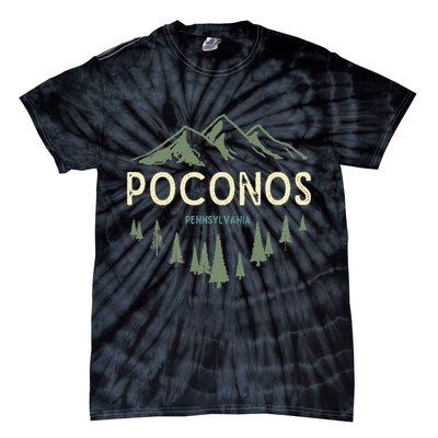 Pocono Mountains Souvenir Poconos Pennsylvania Tie-Dye T-Shirt