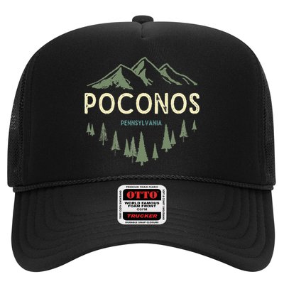 Pocono Mountains Souvenir Poconos Pennsylvania Trucker Hat