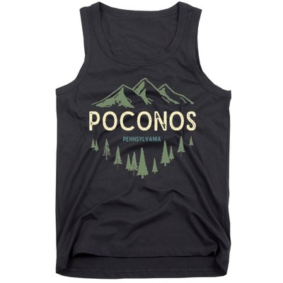 Pocono Mountains Souvenir Poconos Pennsylvania Tank Top