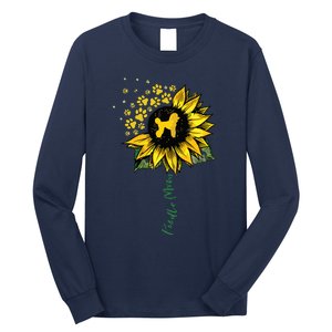 Poodle Mom Sunflower Poodle Lover Gifts Dog Mom Mama Long Sleeve Shirt