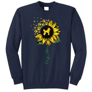 Poodle Mom Sunflower Poodle Lover Gifts Dog Mom Mama Tall Sweatshirt