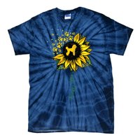 Poodle Mom Sunflower Poodle Lover Gifts Dog Mom Mama Tie-Dye T-Shirt