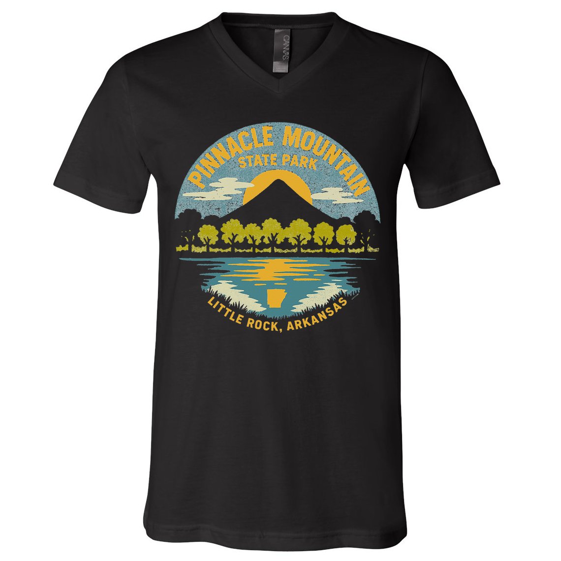 Pinnacle Mountain State Park Little Rock Arkansas V-Neck T-Shirt