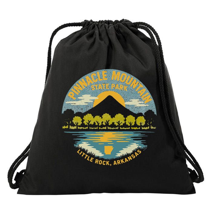 Pinnacle Mountain State Park Little Rock Arkansas Drawstring Bag