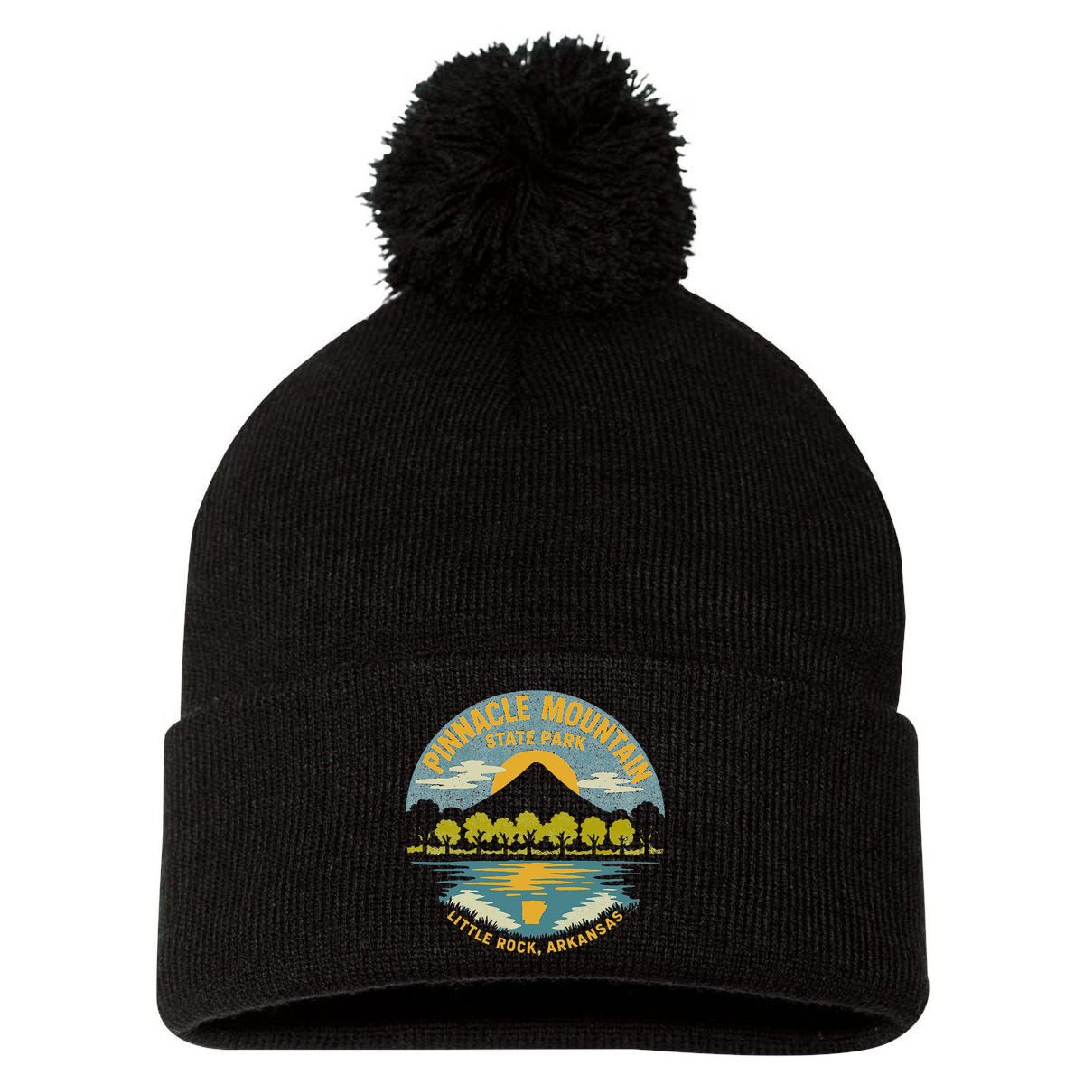 Pinnacle Mountain State Park Little Rock Arkansas Pom Pom 12in Knit Beanie