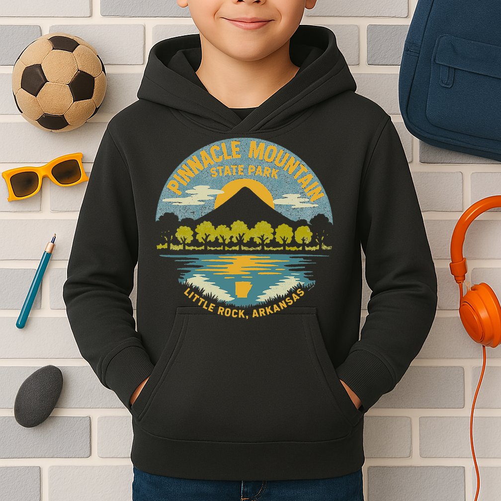 Pinnacle Mountain State Park Little Rock Arkansas Kids Hoodie