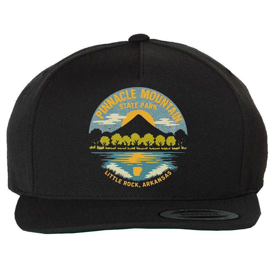 Pinnacle Mountain State Park Little Rock Arkansas Wool Snapback Cap